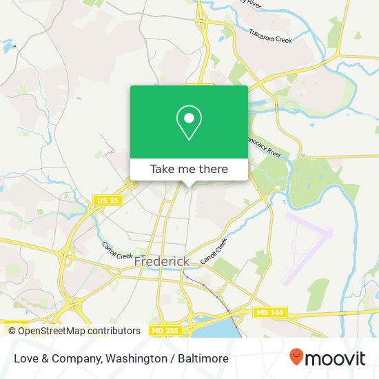 Mapa de Love & Company, 1209 N East St