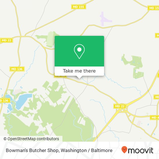 Mapa de Bowman's Butcher Shop, 3452 Churchville Rd