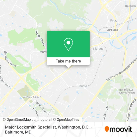 Major Locksmith Specialist map