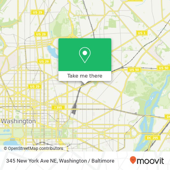 345 New York Ave NE, Washington, DC 20002 map