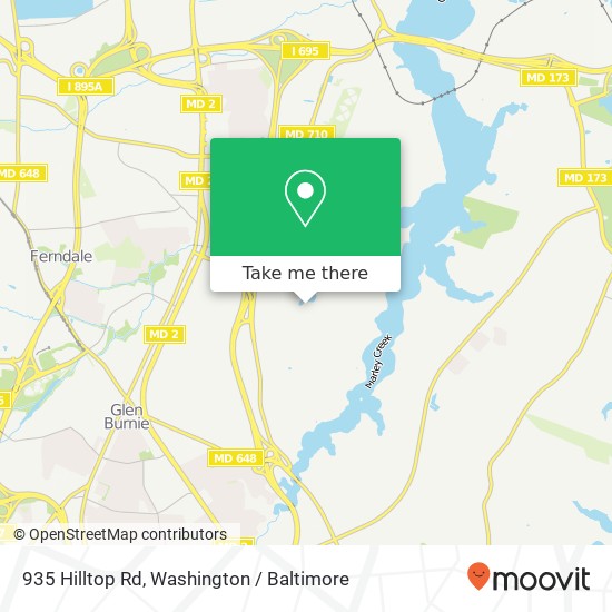 935 Hilltop Rd, Glen Burnie, MD 21060 map