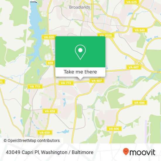 Mapa de 43049 Capri Pl, Ashburn, VA 20148