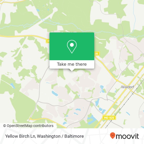 Yellow Birch Ln, Waldorf, MD 20603 map