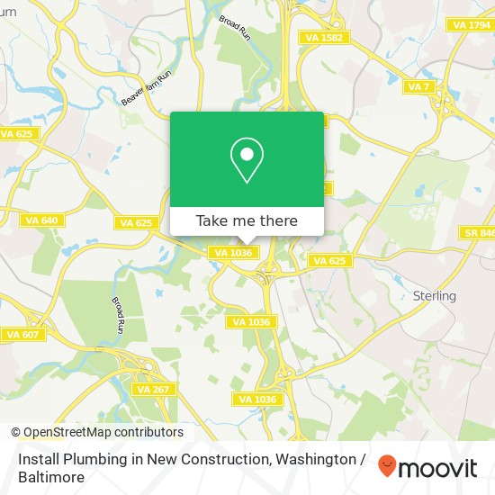 Mapa de Install Plumbing in New Construction, 45130 Columbia Pl