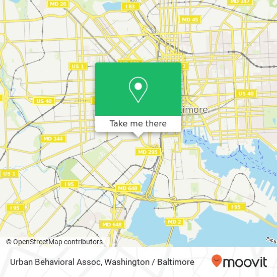 Mapa de Urban Behavioral Assoc, 700 Washington Blvd