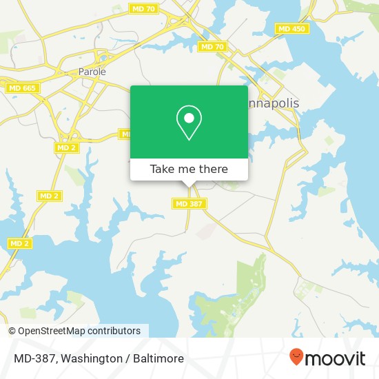 Mapa de MD-387, Annapolis, MD 21403