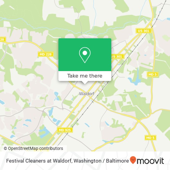 Festival Cleaners at Waldorf, 2987 Festival Way map