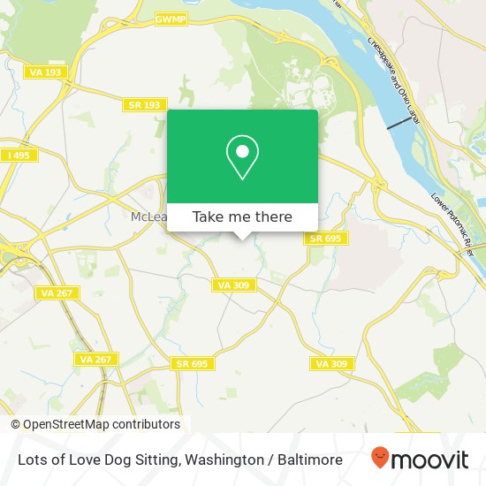 Lots of Love Dog Sitting, Forest Villa Ln map