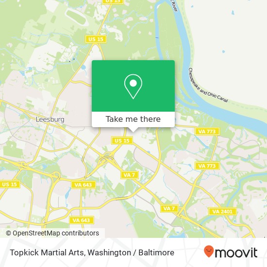 Topkick Martial Arts, Leesburg, VA 20176 map