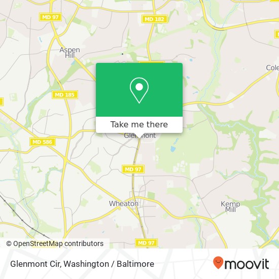 Mapa de Glenmont Cir, Silver Spring, MD 20902