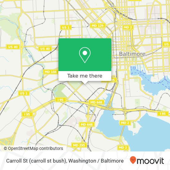 Carroll St (carroll st bush), Baltimore, MD 21230 map