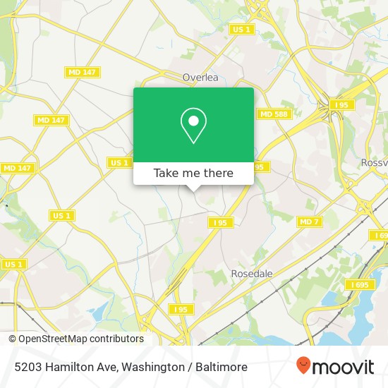 5203 Hamilton Ave, Baltimore, MD 21206 map