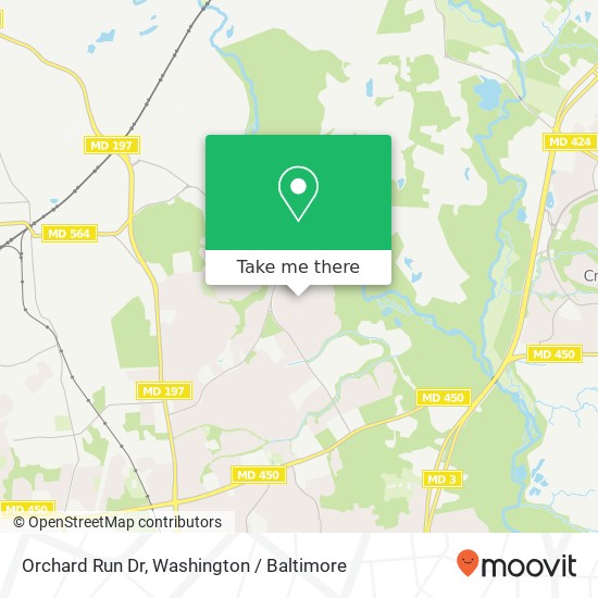 Orchard Run Dr, Bowie, MD 20715 map