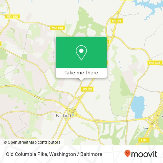 Old Columbia Pike, Burtonsville, MD 20866 map