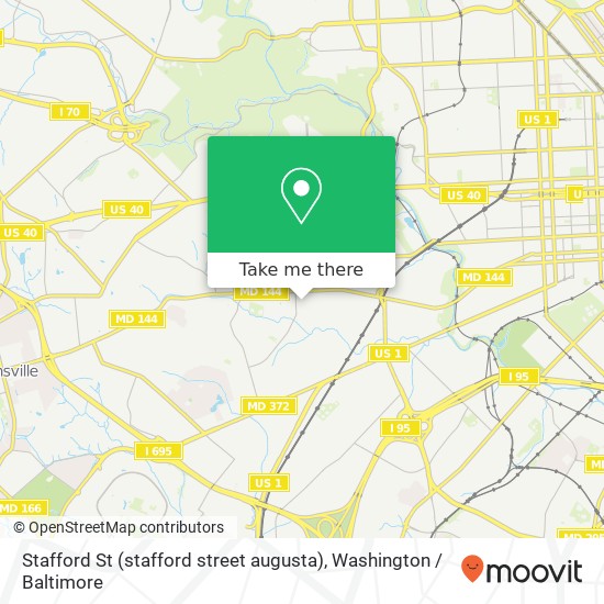 Stafford St (stafford street augusta), Baltimore, MD 21229 map