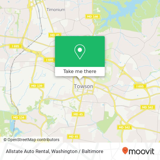 Mapa de Allstate Auto Rental, 715 York Rd