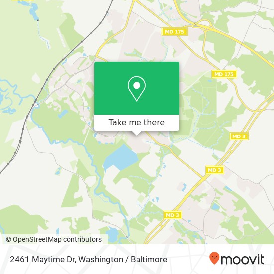 2461 Maytime Dr, Gambrills, MD 21054 map