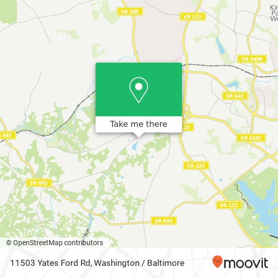 11503 Yates Ford Rd, Fairfax Station, VA 22039 map