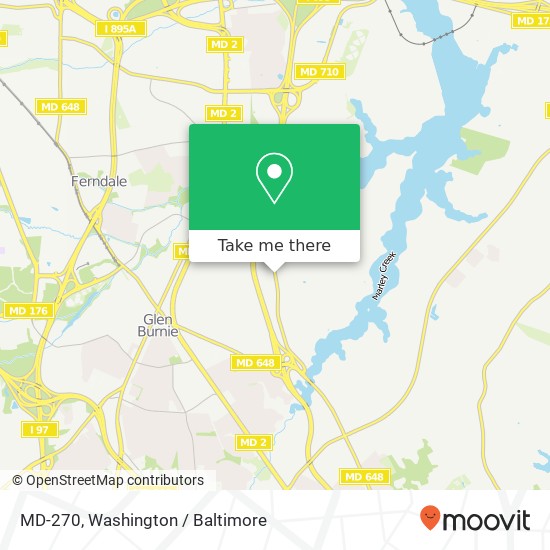 Mapa de MD-270, Glen Burnie, MD 21060