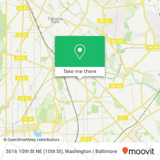 5016 10th St NE (10th St), Washington, DC 20017 map