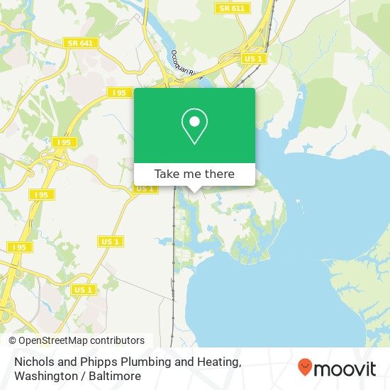 Mapa de Nichols and Phipps Plumbing and Heating, 1010 Highams Ct