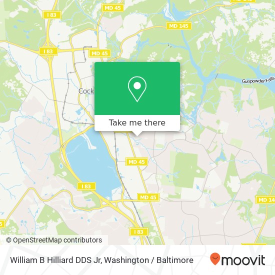 William B Hilliard DDS Jr, 54 Scott Adam Rd map