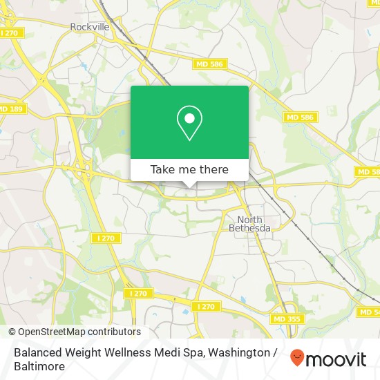 Mapa de Balanced Weight Wellness Medi Spa, 6278 Montrose Rd