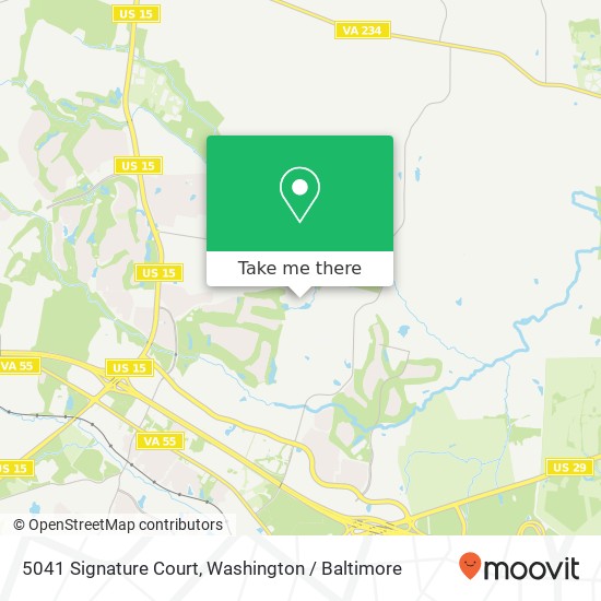 5041 Signature Court, 5041 Signature Ct, Haymarket, VA 20169, USA map