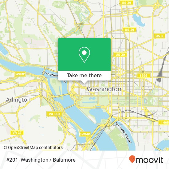 Mapa de #201, 2112 F St NW #201, Washington, DC 20037, USA