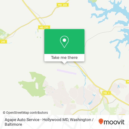 Agape Auto Service - Hollywood MD, 44055 Airport View Dr map