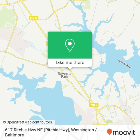 617 Ritchie Hwy NE (Ritchie Hwy), Severna Park, MD 21146 map