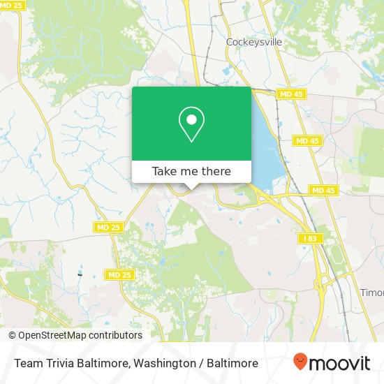 Mapa de Team Trivia Baltimore, 610 Doolan Ct