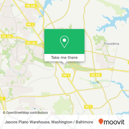 Mapa de Jasons Piano Warehouse, 8149 Ritchie Hwy