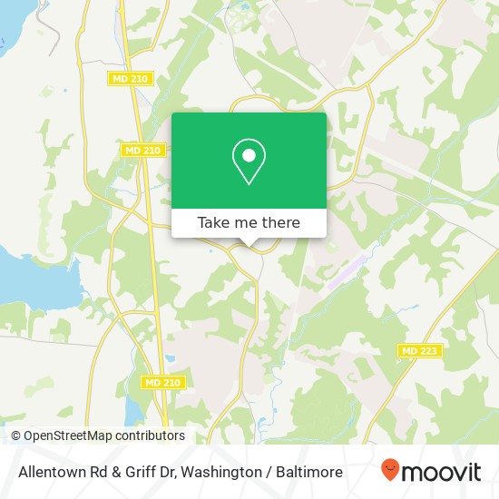 Mapa de Allentown Rd & Griff Dr