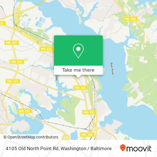 4105 Old North Point Rd, Dundalk, MD 21222 map