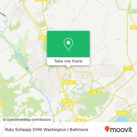 Mapa de Ruby Schaupp DVM, 3004 Emmorton Rd