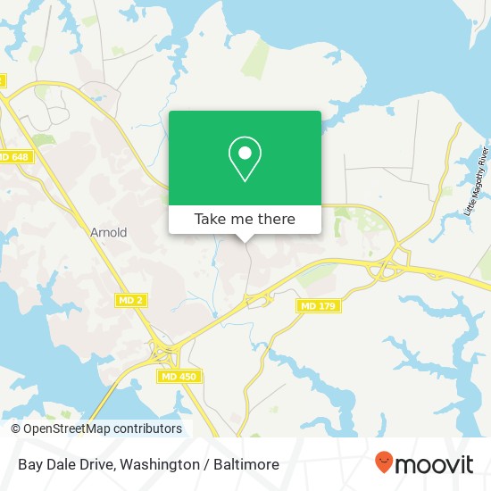 Mapa de Bay Dale Drive, Bay Dale Dr, 3, MD, USA