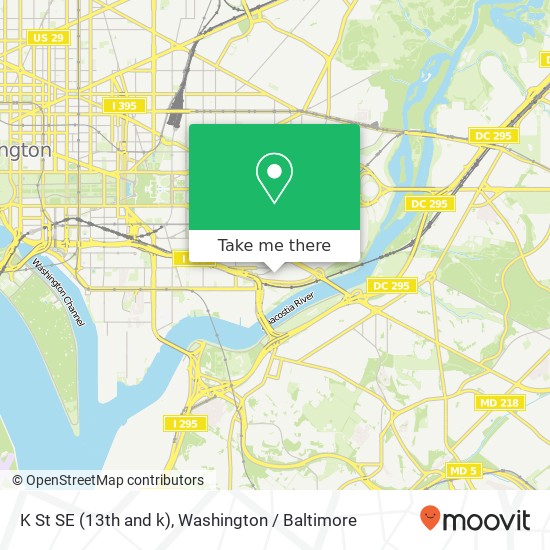 K St SE (13th and k), Washington, DC 20003 map