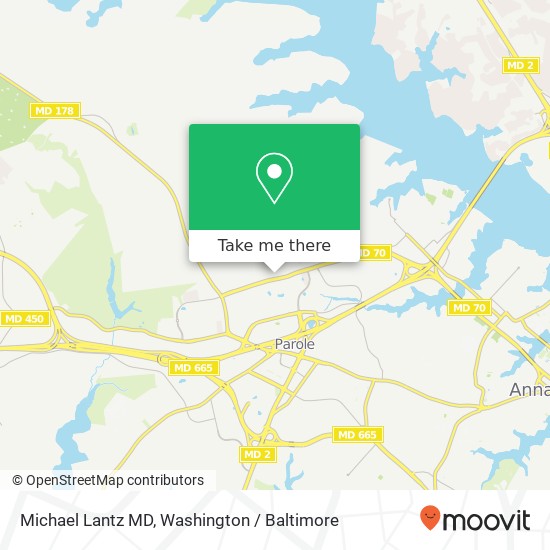 Mapa de Michael Lantz MD, 820 Bestgate Rd