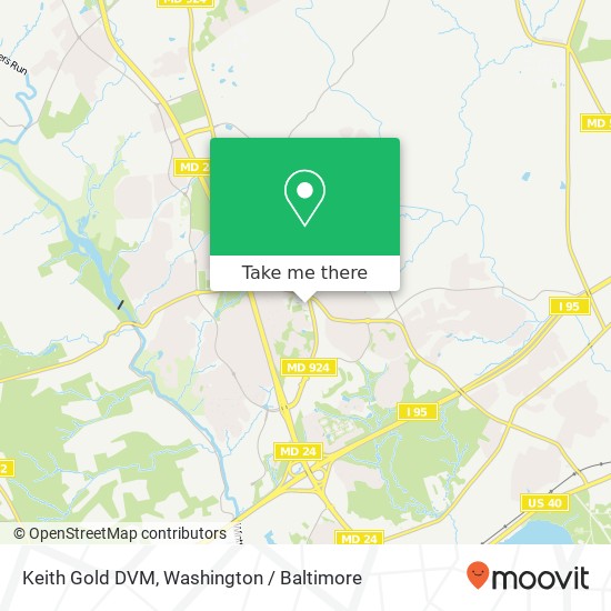 Mapa de Keith Gold DVM, 3004 Emmorton Rd