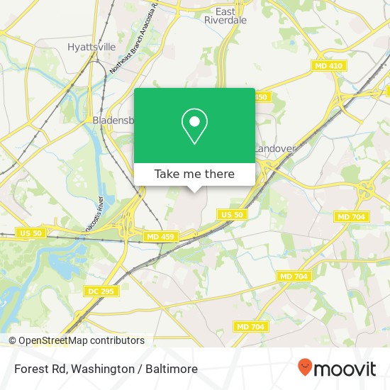 Forest Rd, Cheverly (LANDOVER), MD 20785 map