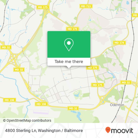 4800 Sterling Ln, Fort Meade (FORT GEORGE G MEADE), MD 20755 map