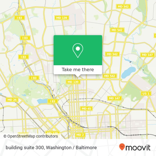 building suite 300, Johnston Professional, 3333 N Calvert St building suite 300, Baltimore, MD 21218, United States map