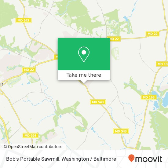 Mapa de Bob's Portable Sawmill, 805 S Fountain Green Rd