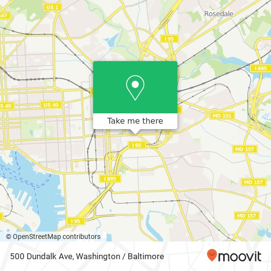 Mapa de 500 Dundalk Ave, Baltimore, MD 21224