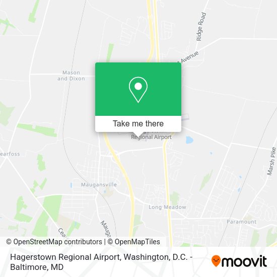 Mapa de Hagerstown Regional Airport