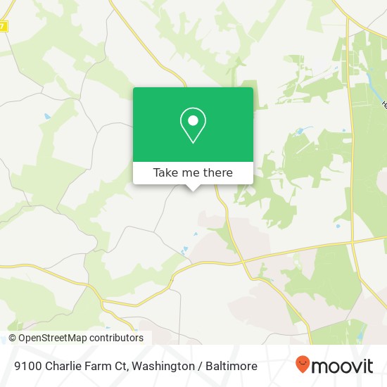 Mapa de 9100 Charlie Farm Ct, Gaithersburg, MD 20882