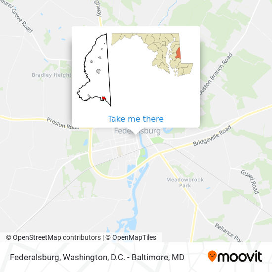 Federalsburg map