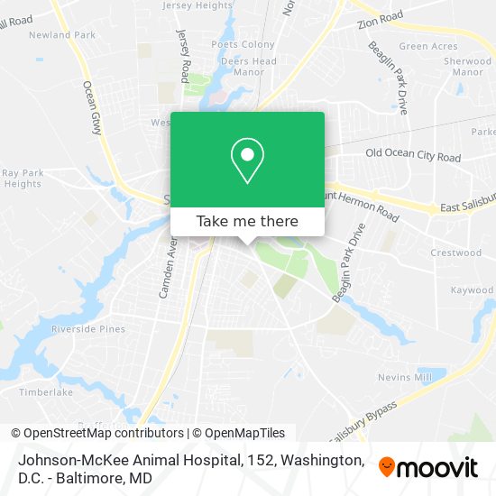 Mapa de Johnson-McKee Animal Hospital, 152