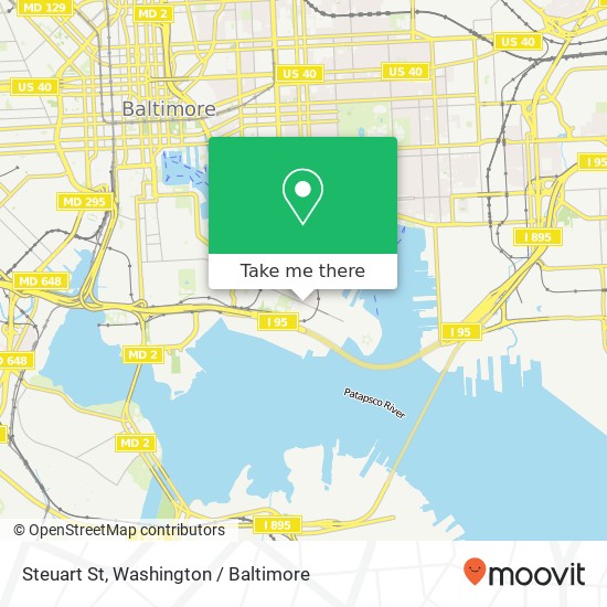Steuart St, Baltimore, MD 21230 map